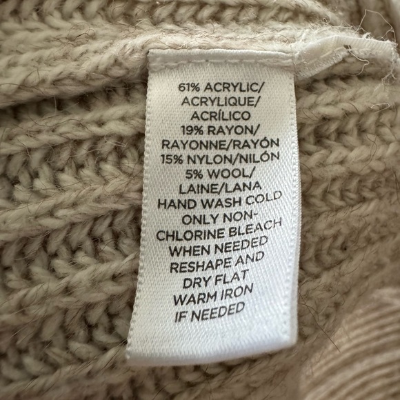 Lou & Grey Knit Cardigan Sweater in Oatmeal - Picture 8 of 8